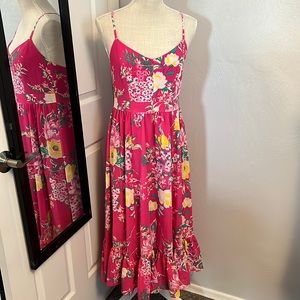 Nine West•Floral maxi dress•